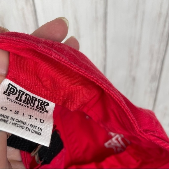 Victoria Secret PINK red baseball cap NWOT - Picture 4 of 4